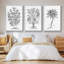 Ensemble de 3 pièces encadrées sur toile noir et blanc I-97758502-97758501