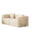 Canapé-lit convertible de 72,4 pouces, canapé en velours côtelé avec deux poches de rangement latérales et deux coussins, canapé-lit pliant confortable pour le salon, la chambre à coucher et le bureau, canapé moquette.-137283084