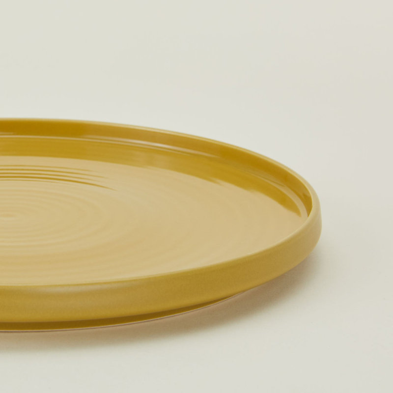 Essential Dinnerware Stoneware Salad/Dessert Plate, Mustard