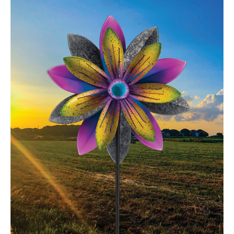 19" Wind Spinner Stake - Flower
