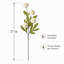 6 fleurs de maman pompon artificielles