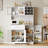70.9" Kitchen Pantry with 5 Doors, Microwave Shelf