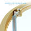 Ensemble de douche de coin rond en or brossé L 33 po x l 33 po x H 76,97 po Breeze-133488979