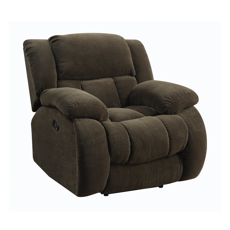Carlingcott Upholstered Recliner, Chocolate