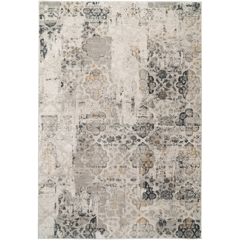 Grisby Abstract Indoor Rug, Rectangle 2' x 3'11"
