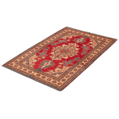One-of-a-Kind 4'7" X 6'6" New Age Wool Area Rug in Red