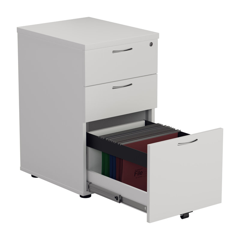 Buariki 40.4cm Wide 3 -Drawer File Cabinet, White