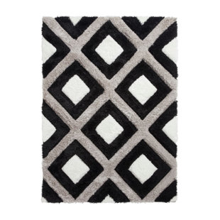 Olympia area rug Machine Woven Rectangle Black