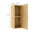 Armoire de salle de bain 12 po, finition chêne, armoire de meuble-lavabo en contreplaqué pour l'organisation, contreplaqué, tablette réglable