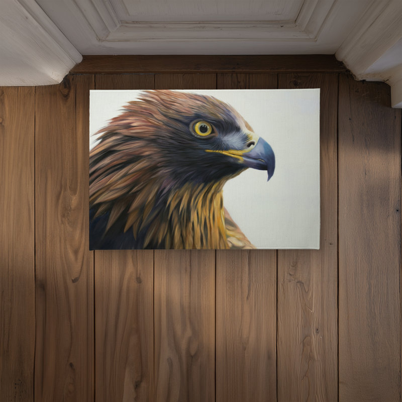 Brown-headed eagle Door Mat - Indoor Outdoor Home Decor