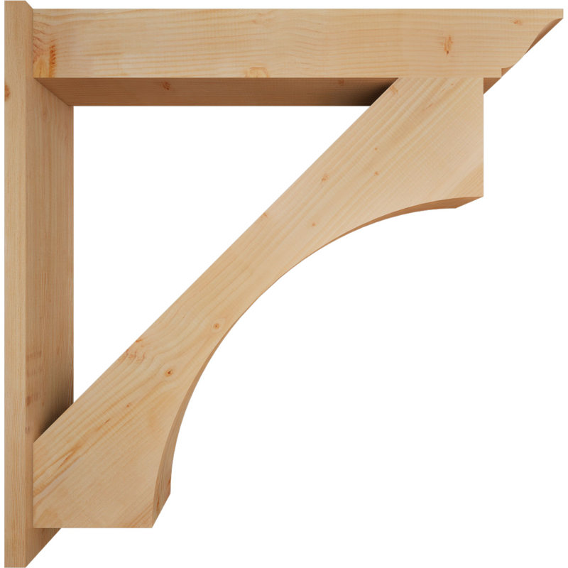 Persienne en bois Westlake, P 44 po x H 44 po, Sapin Douglas de 7 1/2 po (lisse)