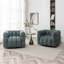 Fauteuil pivotant capitonné large de 38 po Ashyiah-90379849