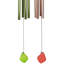 Pink And Green Bees Outdoor Garden Windchimes - 30" - Set Of 2