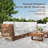 HDPE & Rattan Armless Single Sofa-134494719