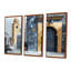 Ensemble de salon art mural or marocain Casablanca I-107183961-107183964