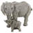 Mama And Baby Elephant Statue
