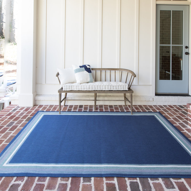 Harwington Flatweave Blue Rug, Rectangle 160 x 230cm