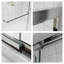 Porte de douche/baignoire coulissante double Fusion 56''-60''L x 57''H, encadrée, en nickel brossé avec verre clair 5/16''-97178881