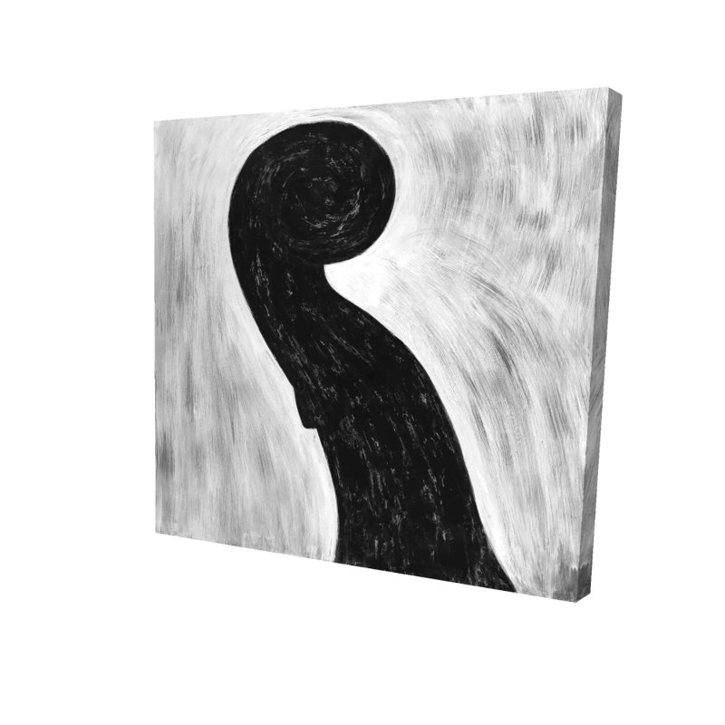 Scroll violon - Art sur toile noir et blanc pour la décoration intérieure