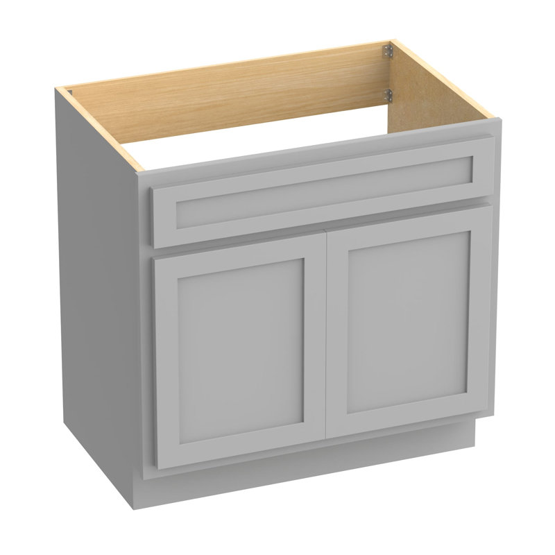 Hibbitts 30'' Single Bathroom Vanity Base Only, Gray