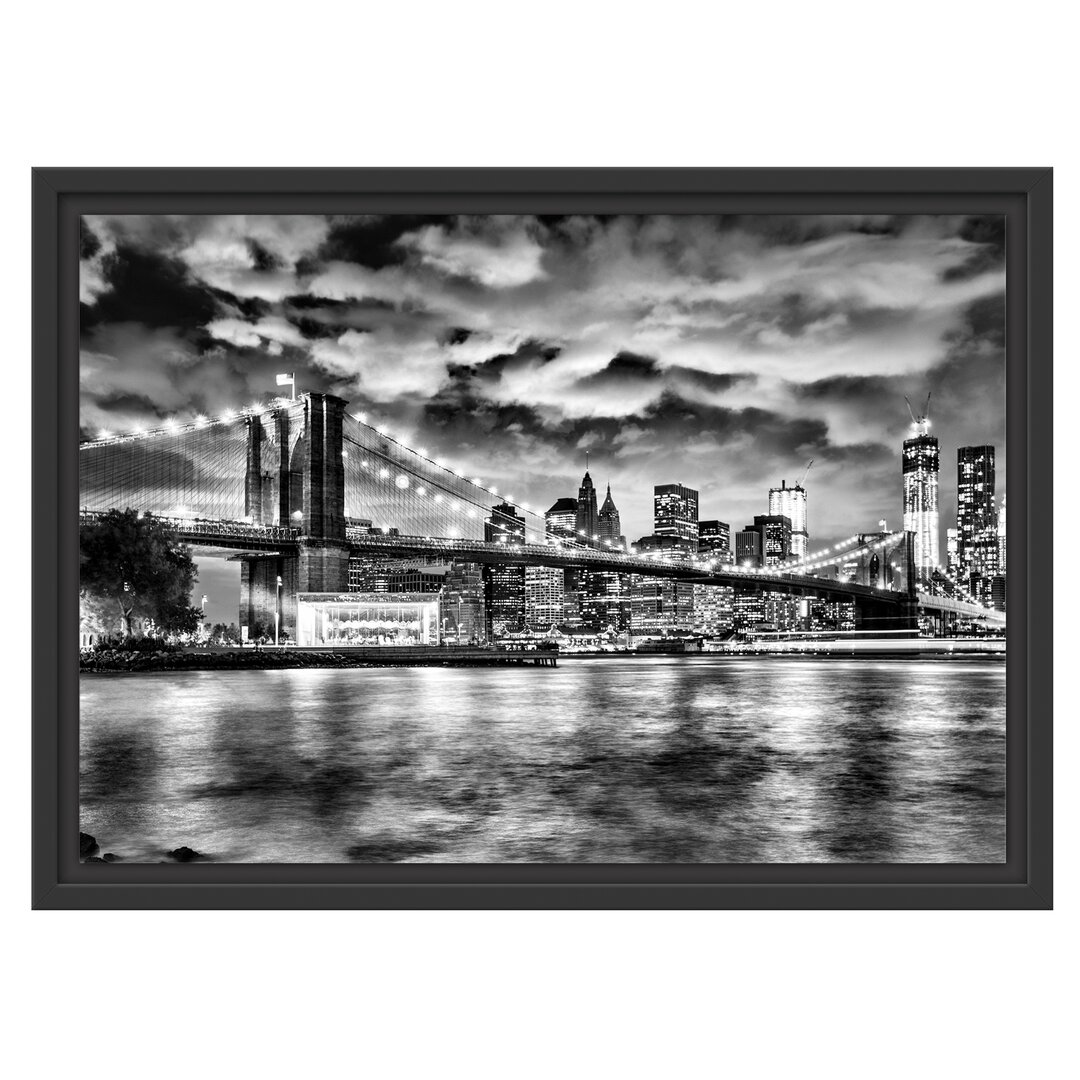 Gerahmtes Wandbild Skyline New York