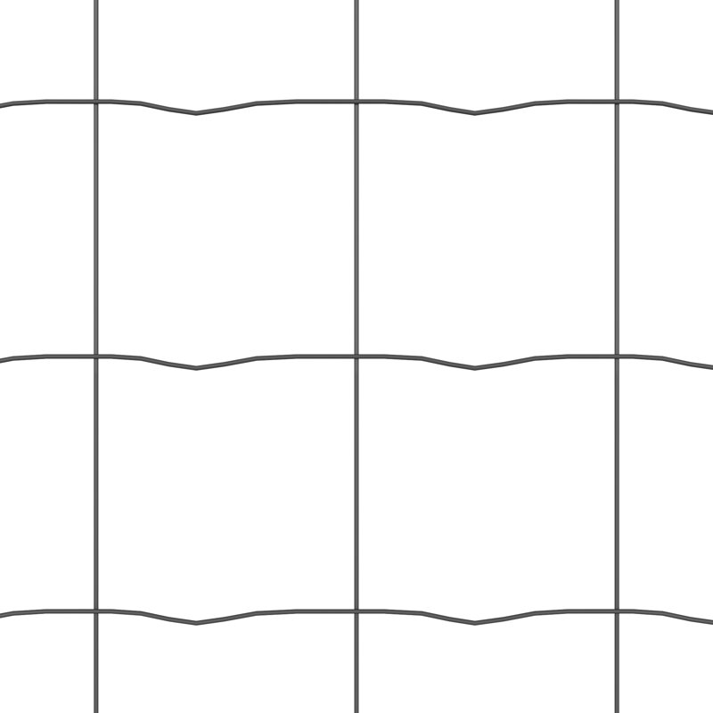 Galvanized Steel Border Fencing, Grey, 80 x 1000 x 0.2 cm