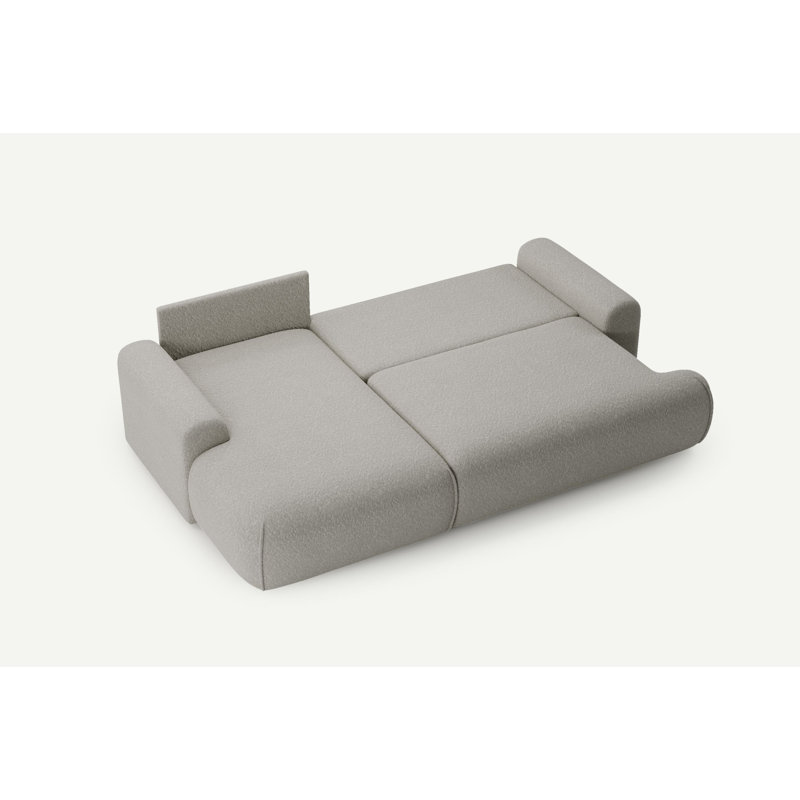 Softy Corner Sofa 2,5 seater with sleeping function, Left Hand Facing, Grey