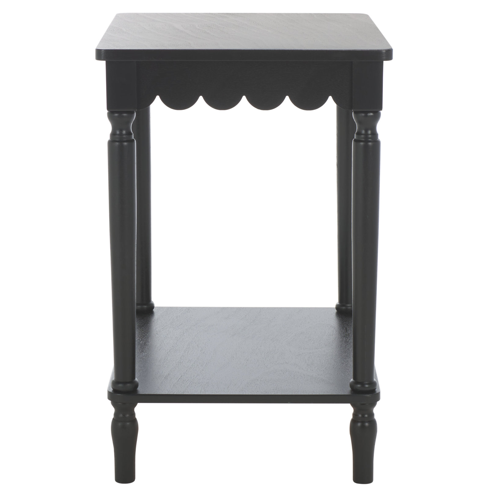 Branden 19" Pine End Table, Matte Black