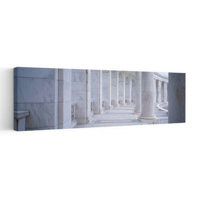 Columns Of A Government Building, Arlington, Arlington County, Virginia, Usa Contemporary Architecture Wall Art