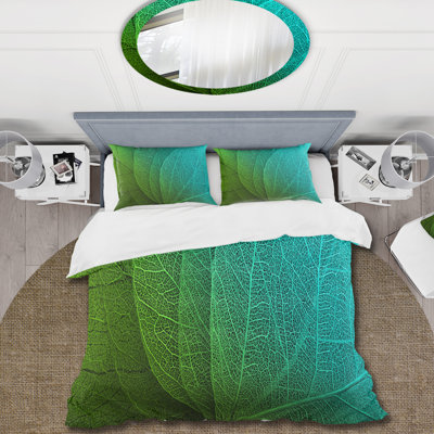 Green Microfiber Duvet Cover Set