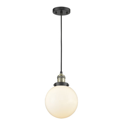 Luminaire suspendu sphère 1 lumière Clementina