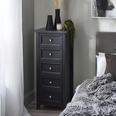 Aoife 5 Drawer Tall Chest - Anthracite