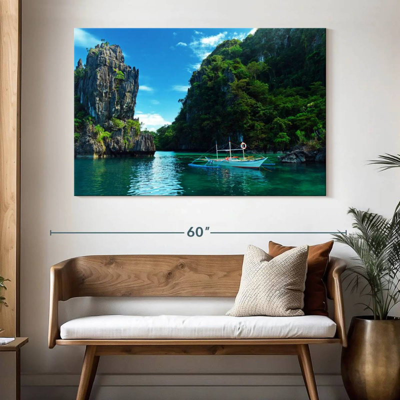 Bateau Mehar Tropical El Nido, H 34 po x l 51 po