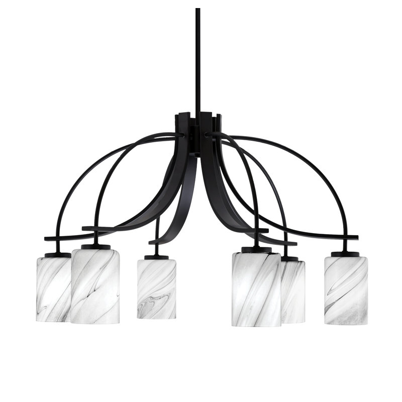 Lustre encastré Cavella, H 15,75 po x l 23,5 po x P 23,5 po, 4, Noir mat