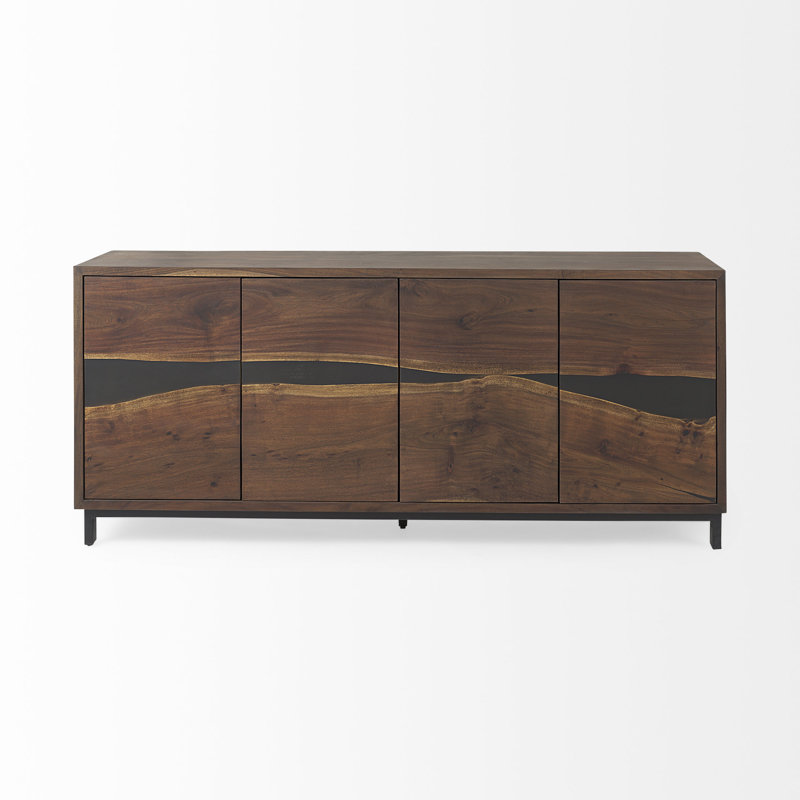 68.9'' Wide Acacia Solid Wood Sideboard