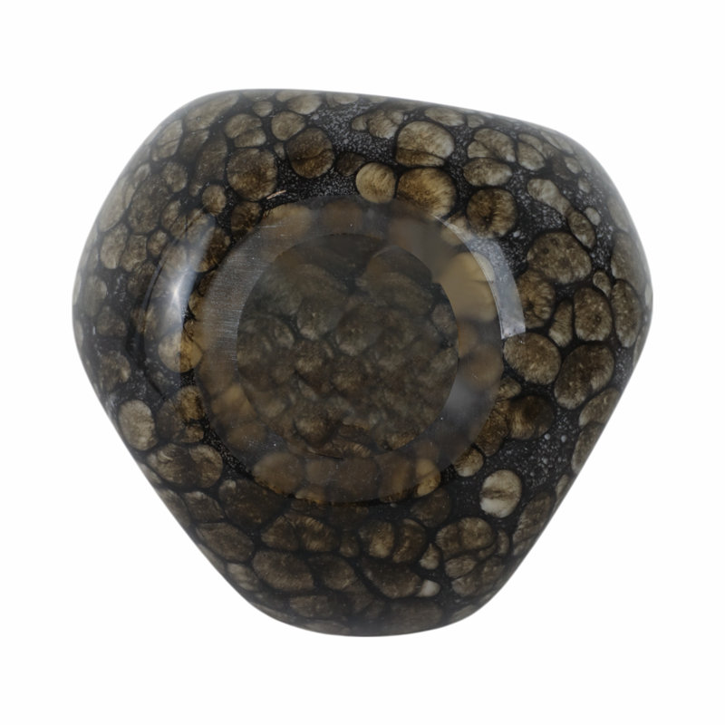 Tunis Handmade Glass Table Vase, 10" H x 8" W x 8" D