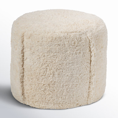 Felder 16" Wide Round Pouf Ottoman