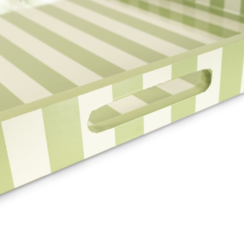 Plateau à rayures roses - Wayfair, Vert