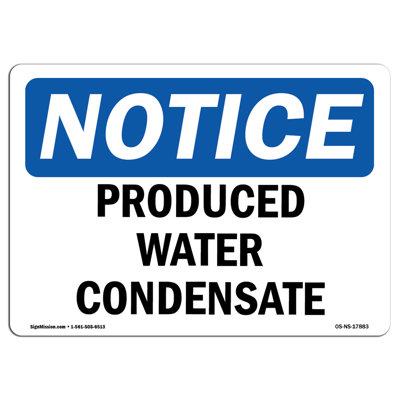 Enseigne de condensation d'eau produite