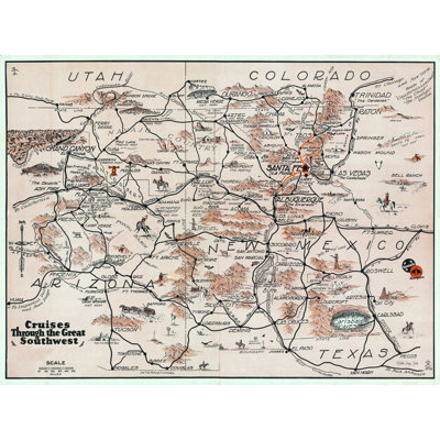 " Southwest Travel Map "