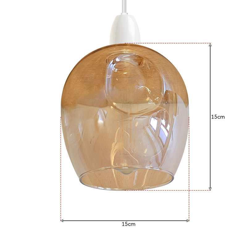 15 cm H Dome Lamp Shade ( Screw On )