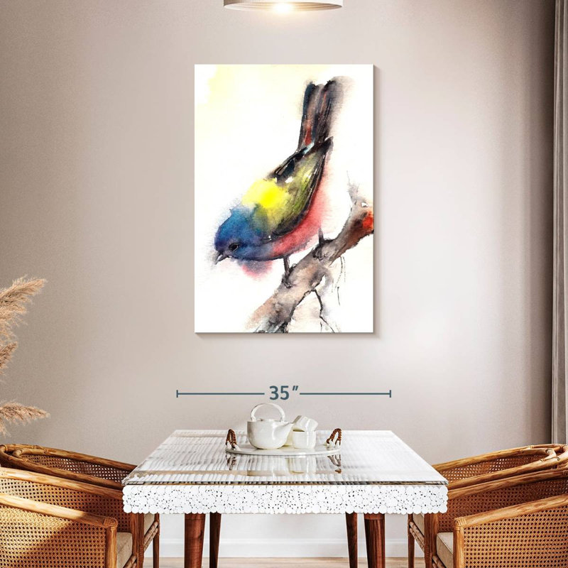 Brampt Bunting Bird, 45" H x 30" W