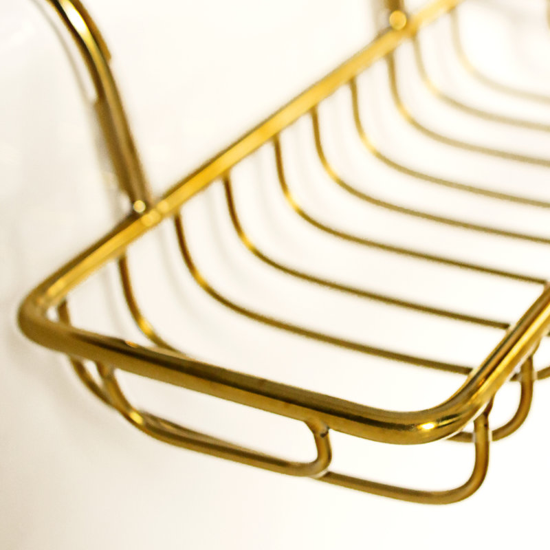 Over Sink Soap Dish Holder, Brass