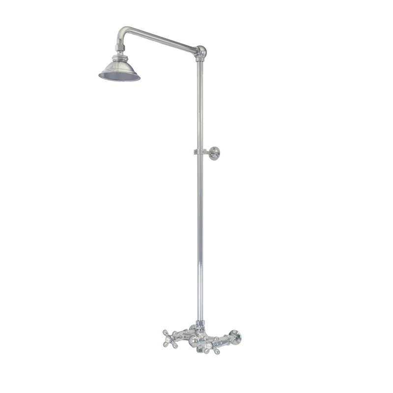 Outdoor Exposed Shower System by Strom Living, Chrome
