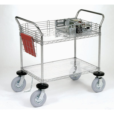 Chariot utilitaire pour ordinateur / instrument à 2 tablettes