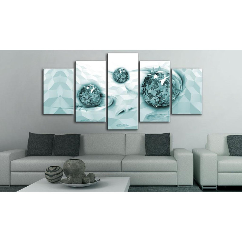 " Embedded In Turquoise " 5 - Pieces, 20" H x 40" W x 0.7" D