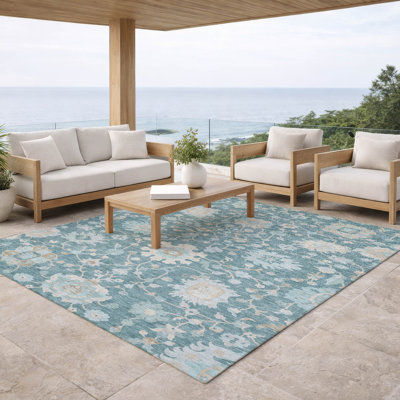 Machine Washable Indoor/Outdoor Chantille ACN2930 Global Rug