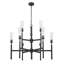 Lustre 9 lumières noir mat Granton-123223045