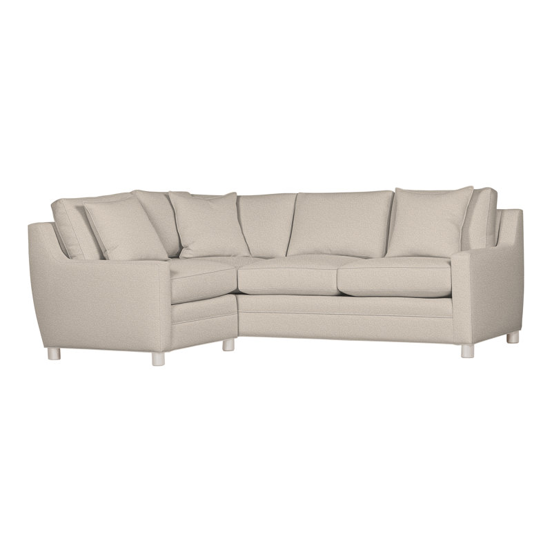 American Bungalow 2-Piece Fairgrove Sectional, Nadia Steam, Casa Blanca