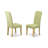 3 Piece Set Contains a Rectangle Kitchen Table with Dropleaf and 2 Limelight Linen Fabric Upholstered Chairs, Oak-1319367790-1242673864-1242673865
